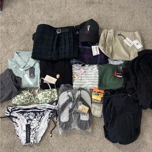 Mixed Lot - 15 PCS Resellers Lot Of Clothing, Sandal & Etc  brand New High MSRP